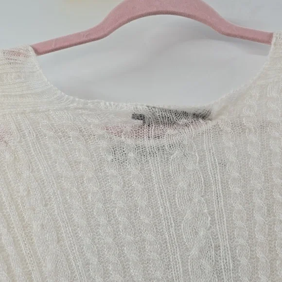 Alohas Triza Cream Knit Lace-Up Maxi Sweater Dress - Picture 11 of 15